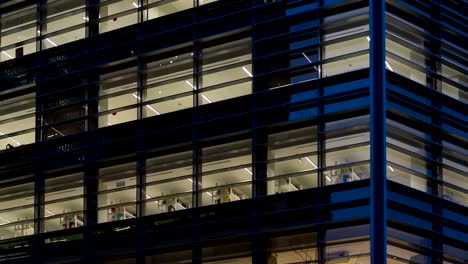 office building at dusk.