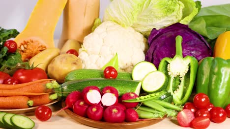 a vibrant display of assorted fresh vegetables