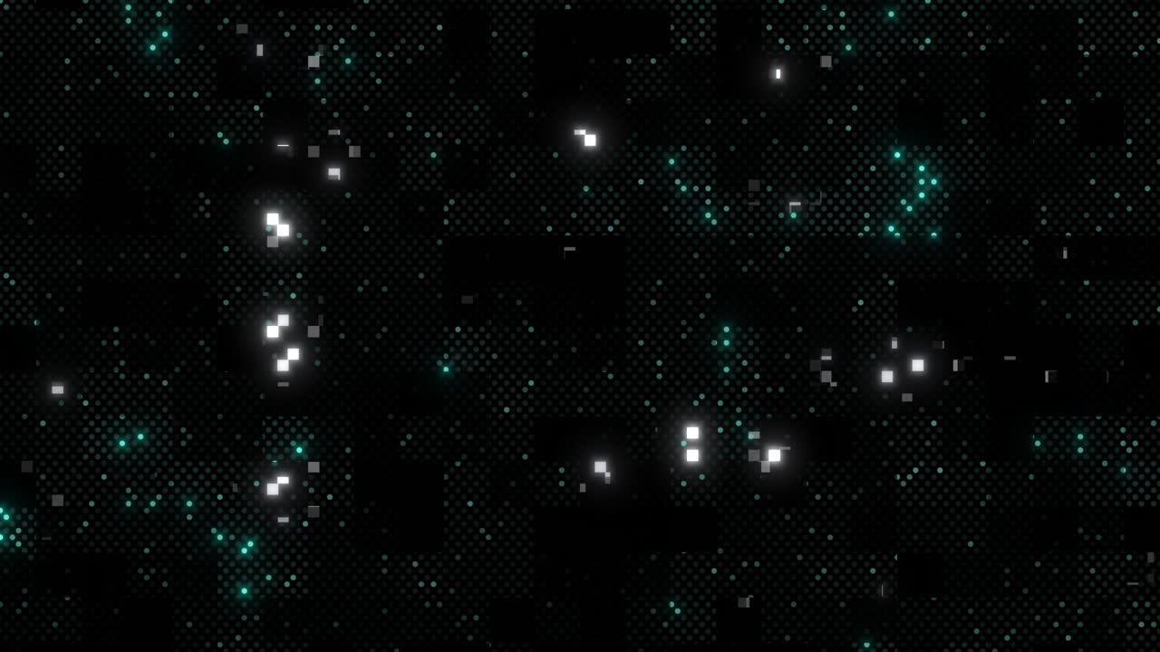 A minimalist image featuring a black background with white dots forming a circular pattern in the center, creating a visually striking and simple composition