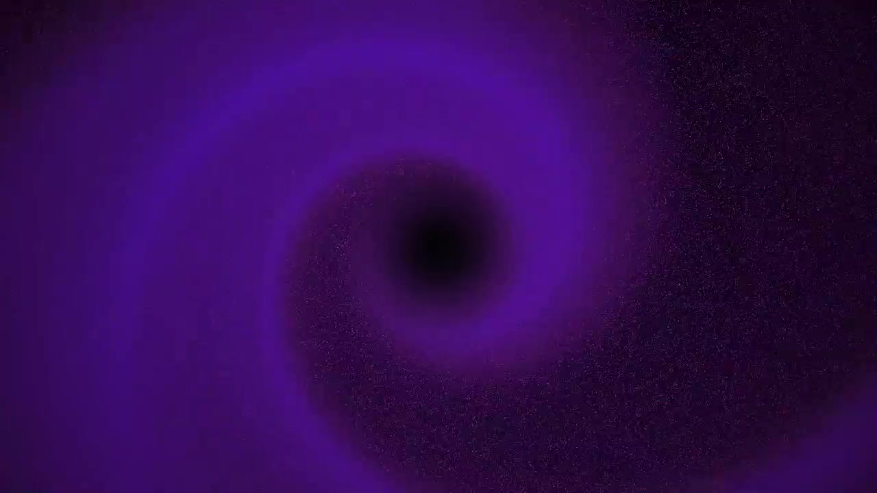 Abstrakt lilla spiralgalakse-animation med roterende stjerner