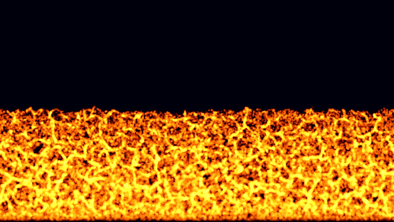 미래의 아포칼립스 화재 애니메이션