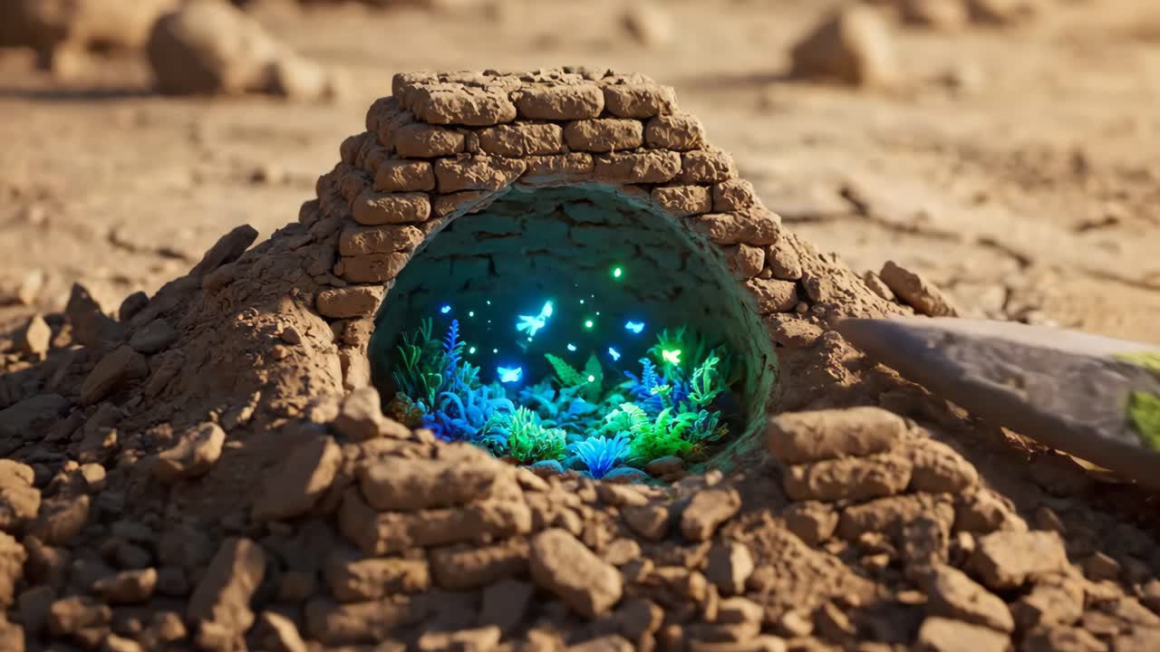 A Magical Oasis Revealed in the Desert