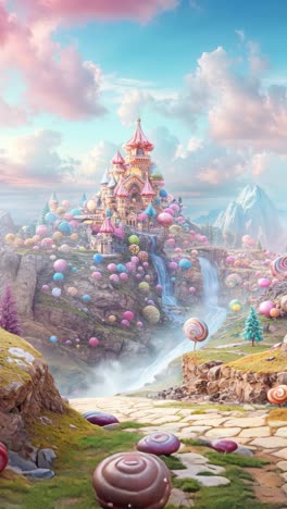 candyland castle  sweet fantasy world