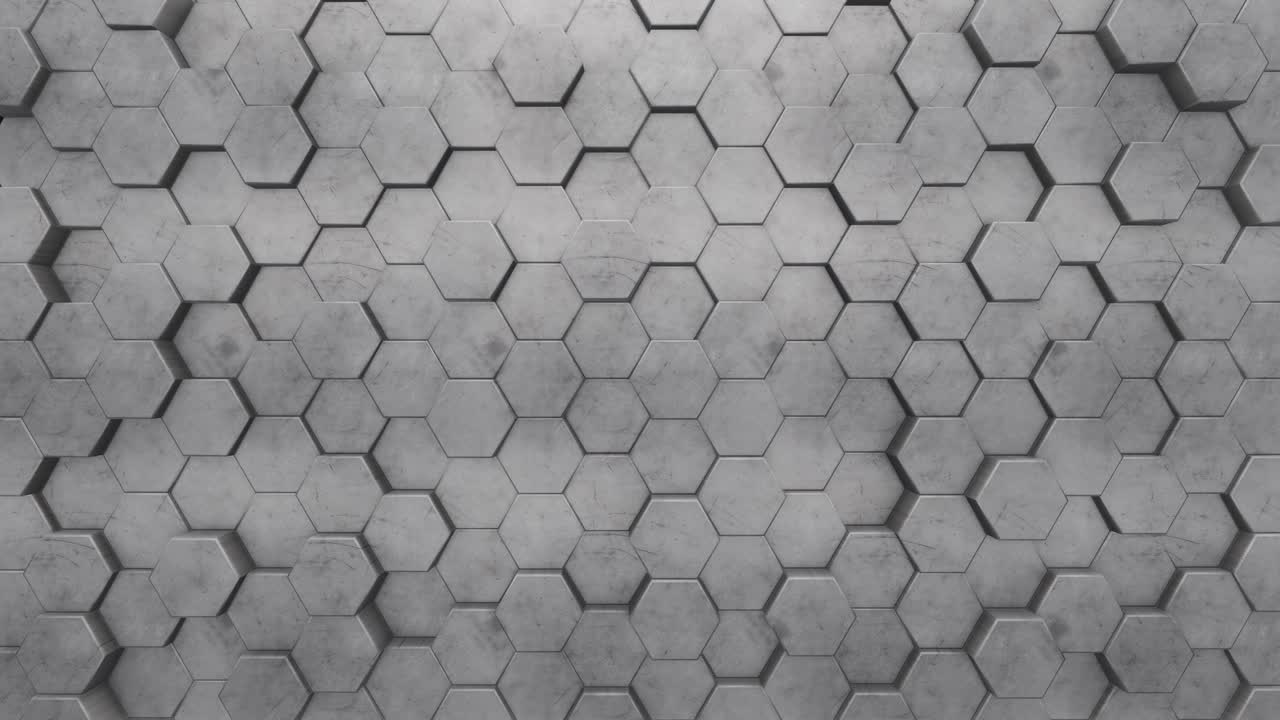 pared de hormigón hexagonal gris abstracta