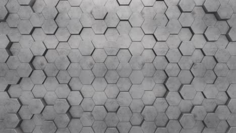 pared de hormigón hexagonal gris abstracta
