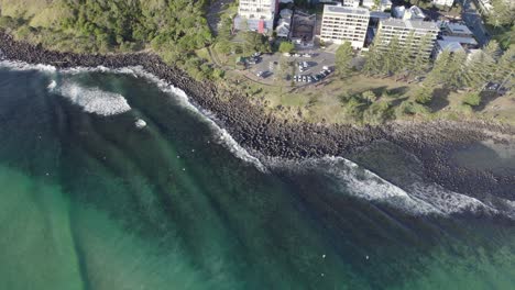 holiday apartments at burleigh heads national park on coral sea coast in queensland, australia