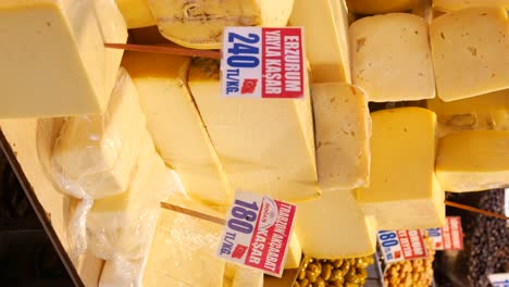 turkish cheese at a market