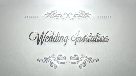 Closeup-text-Wedding-Invitation-and-vintage-frame