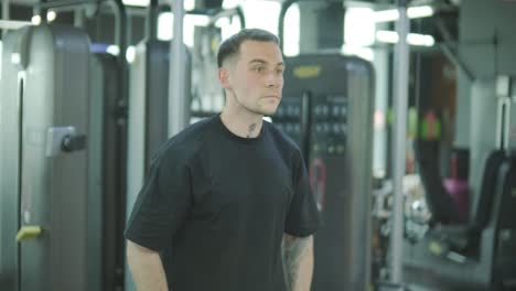 man in gym
