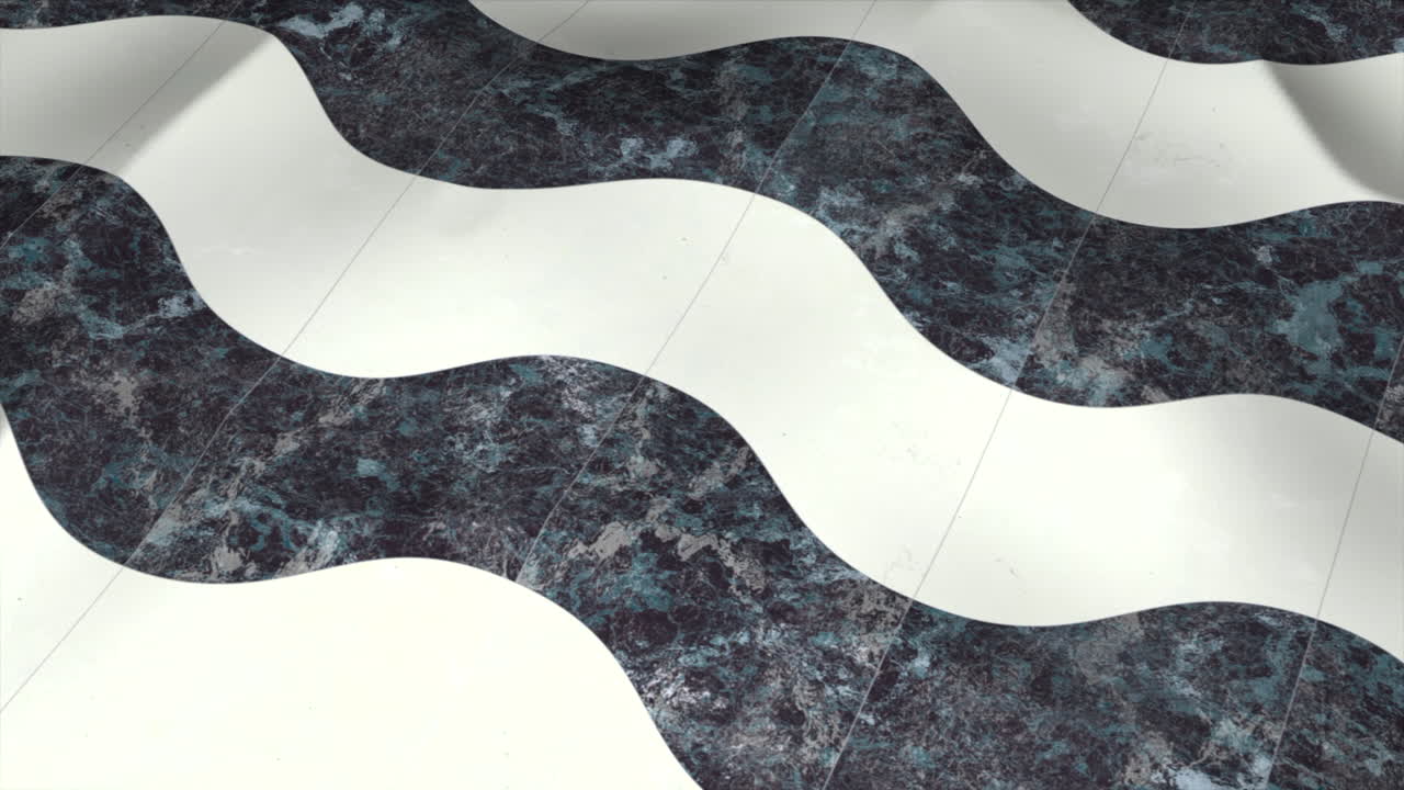 Waving Marble Flag
