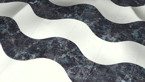 waving marble flag