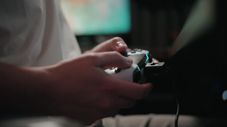 Persona che gioca a un videogioco