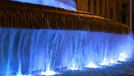 spain night light madrid city plaza de la cibeles fountain close up 4k