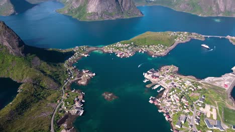 Imágenes-Aéreas-De-Las-Islas-Del-Archipiélago-Lofoten