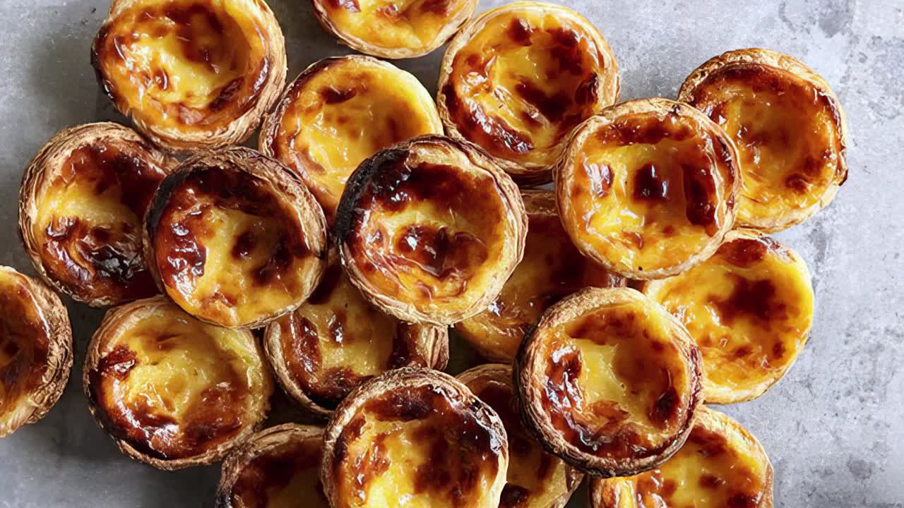 Pastel de Nata. Traditional Portuguese pastry
