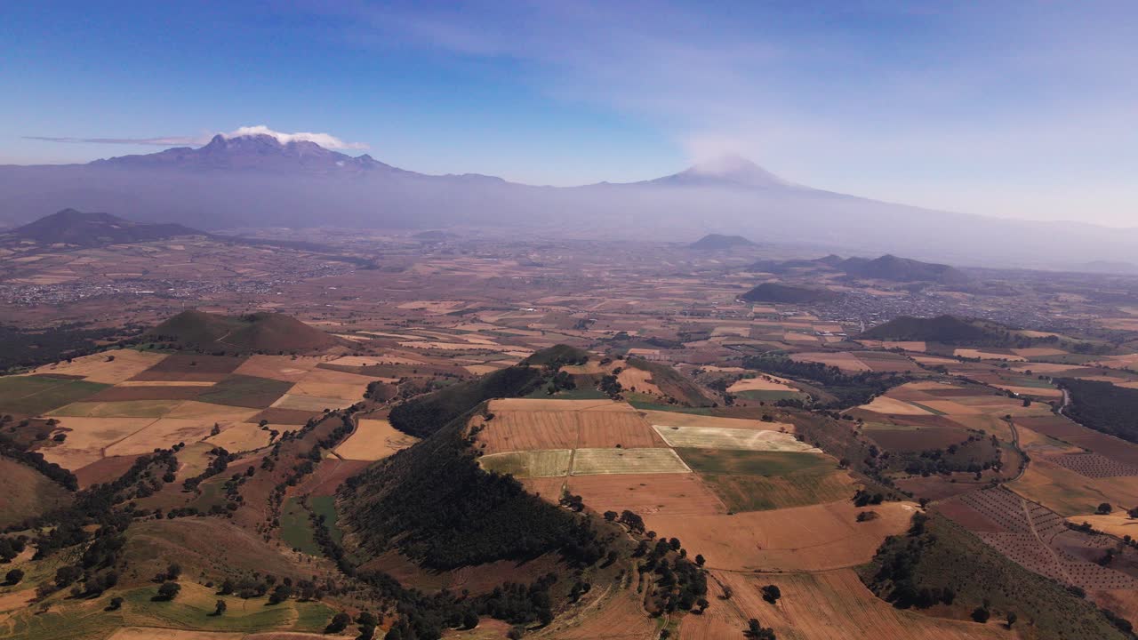 volcanes vistos desde el sur de la ciudad de mexico