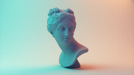 pastel classical bust