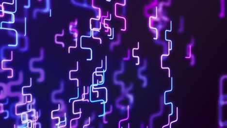 futuristic circuit graphic animation background. digital grid.