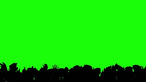 silueta de la multitud 4