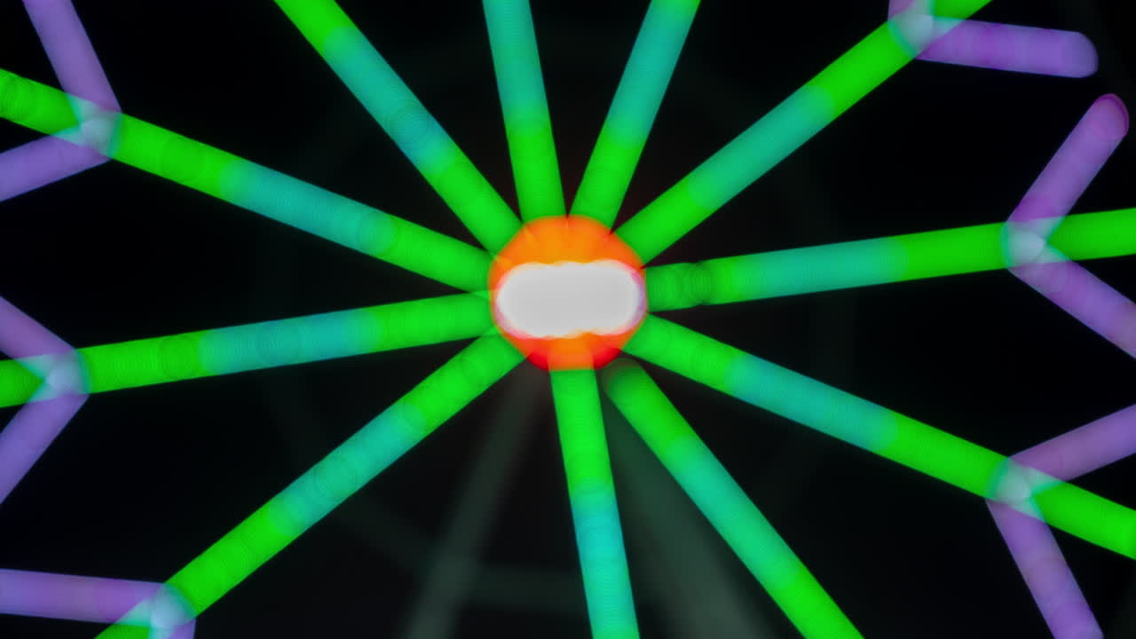 luces fuera de foco luces coloridas en la feria