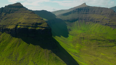 Majestic Green Mountains and Valleys Landscape