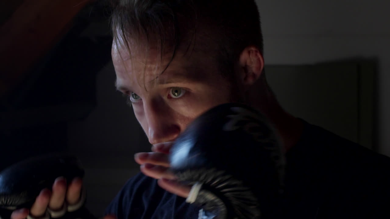 sesión de entrenamiento de boxeo