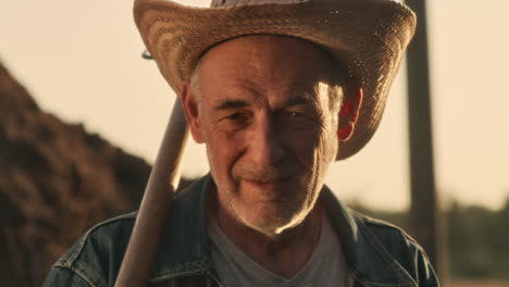 portrait of a senior farmer