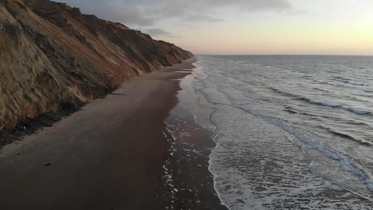 Rubjerg Mile, Dánsko. 4k záběry z dronu
