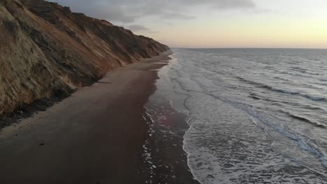 rubjerg mile, denmark. drone footage 4k