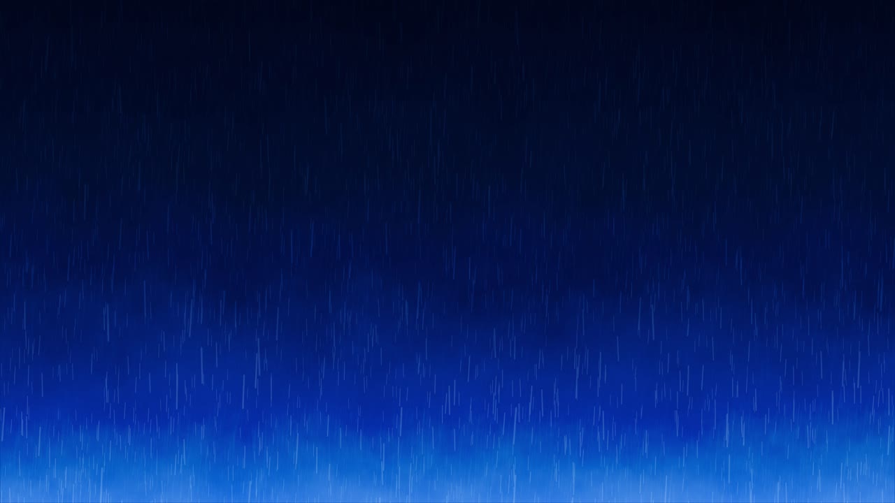 폭우 애니메이션 오버레이 배경 모션 그래픽 폭풍 무질서한 비방울 떨어지는 천둥 폭풍 오버레이 시각 효과 분위기 어두운 파란색