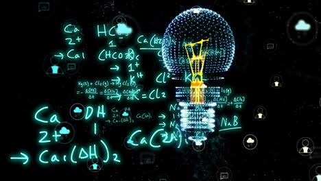 Animación-De-Bombilla-Y-Procesamiento-De-Datos-Científicos.