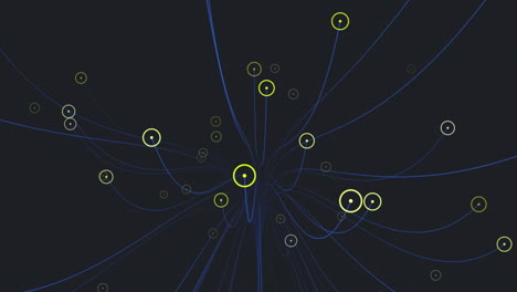 interconnected grid of circles against a dark background