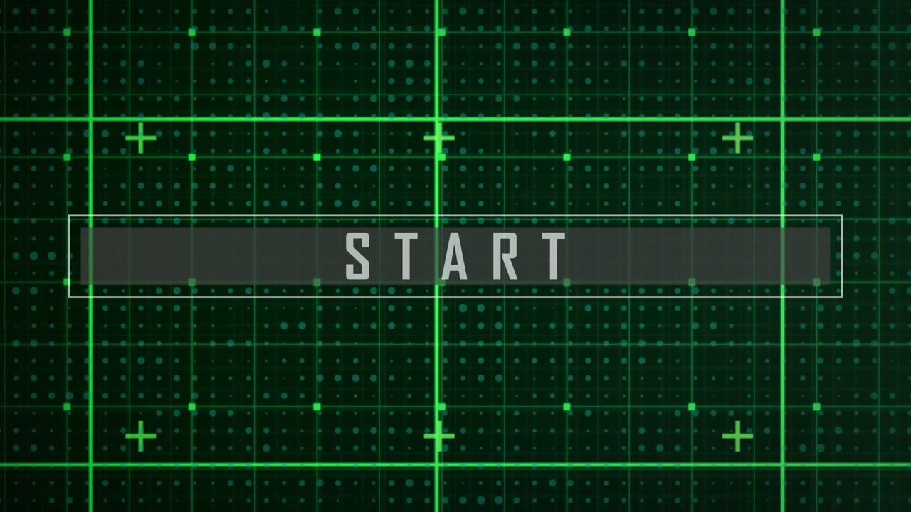 Digital animation of graphs against grid network on black background
