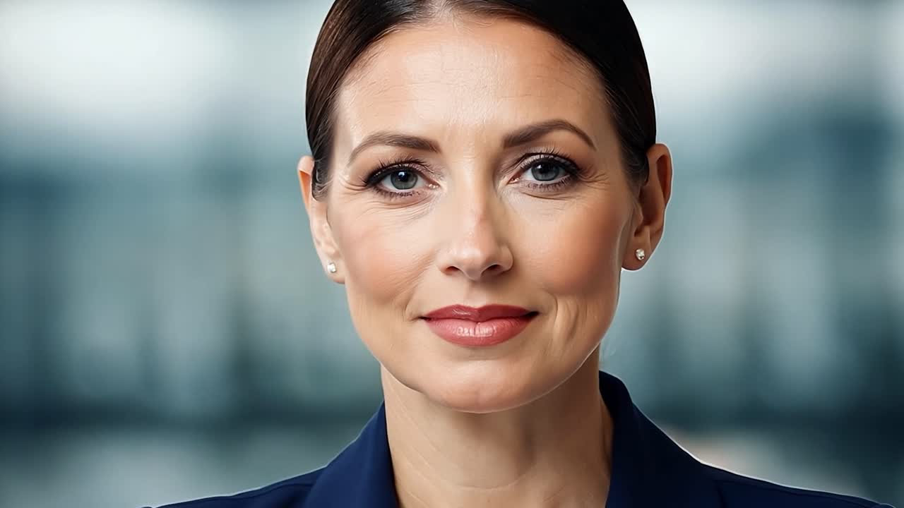 retrato de una mujer de negocios confiada