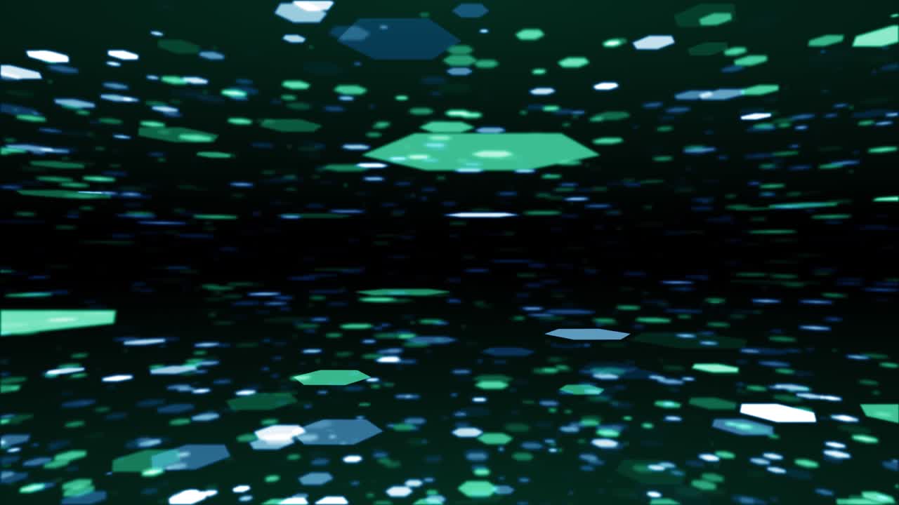 Hex particles medical grid hexagon pattern technology background loop