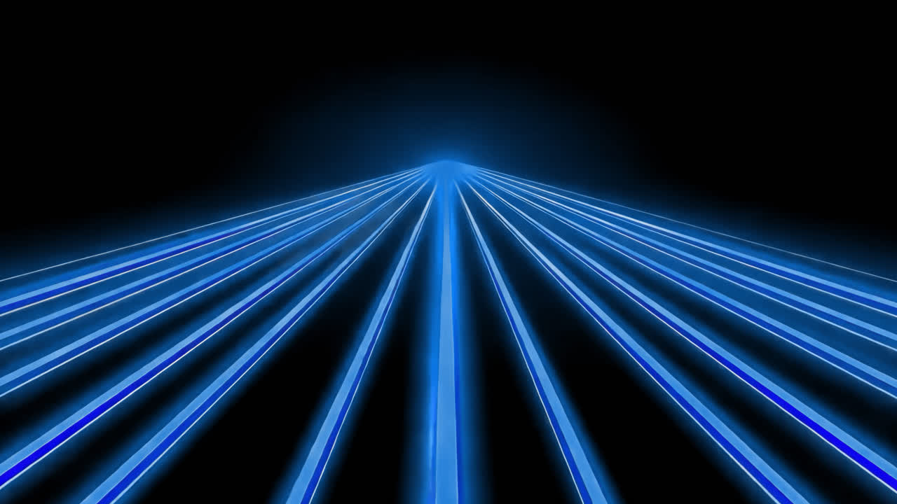 Futuristic neon light pathway animated overlay, transparent 4K video, alpha channel, ProRes 4444