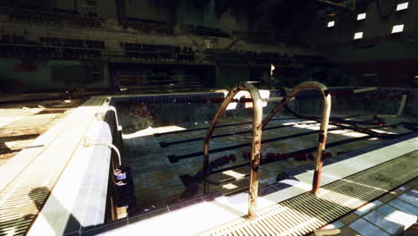 abandoned swimming pool