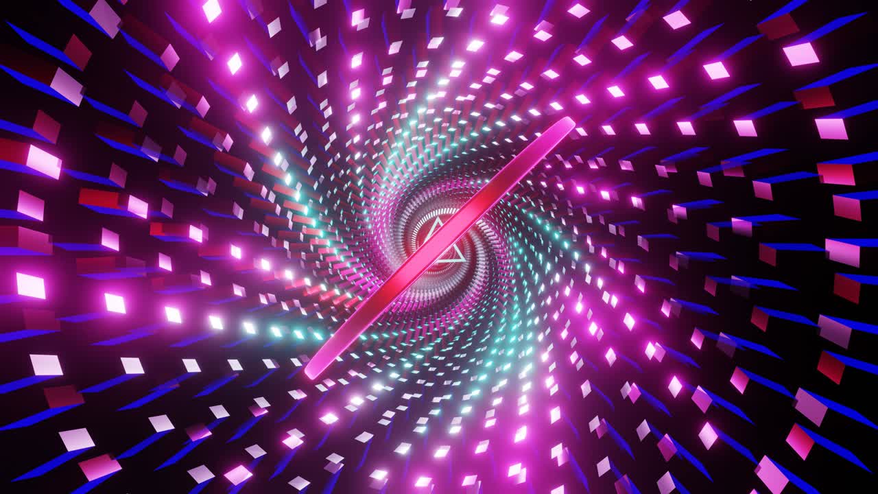 un volo fantastico in un tunnel scintillante.