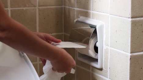 sequential use of a paper towel dispenser