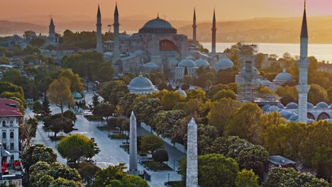hagia sophia in turkish city