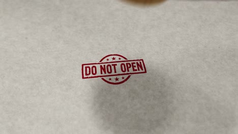 do not open stamp and stamping loop animation