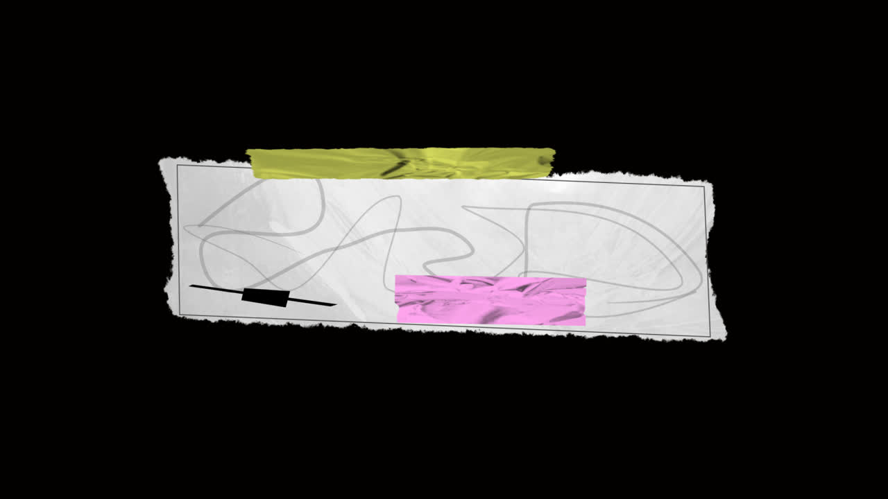 Unusual Paper Lower Third 05 On Alpha