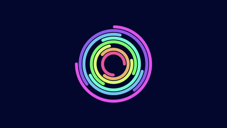 rainbow circle fun and playful design element for websites and social media