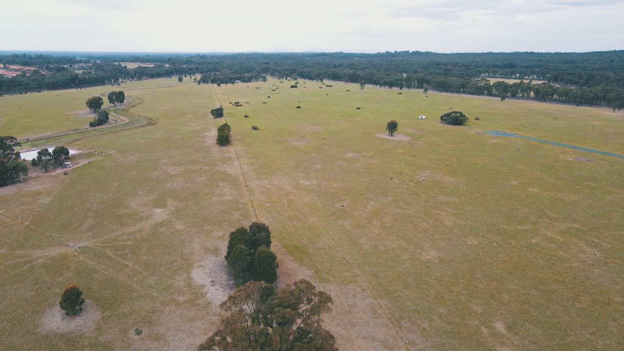Aerial View of Australian Farmland