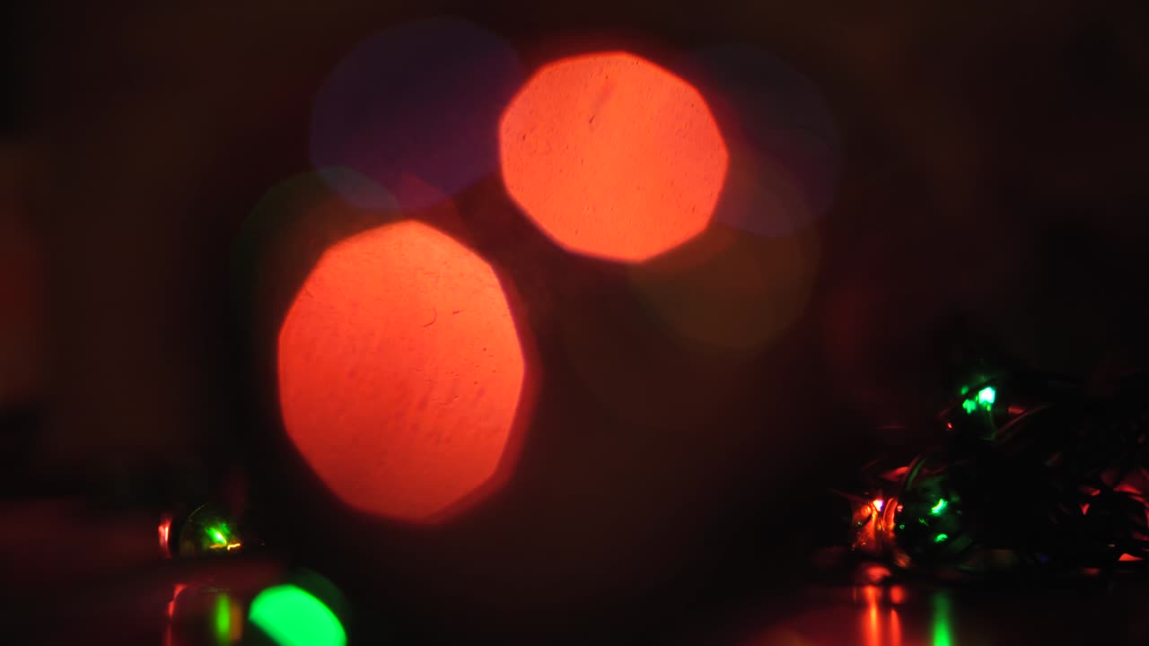 luces festivas y brillantes de navidad