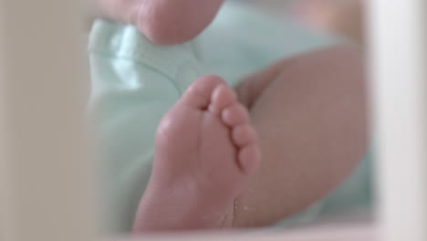 newborn moving little feet