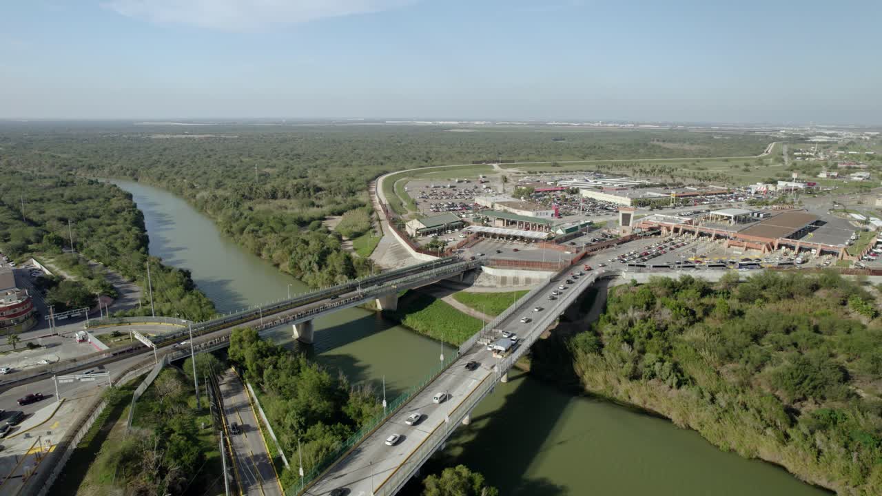 공중 - 리오 그란데, 미국-멕시코 국경을 넘는 국제 다리, 역방향