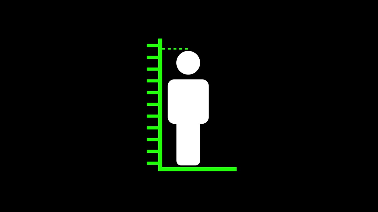 Misurazione dell'altezza di una persona