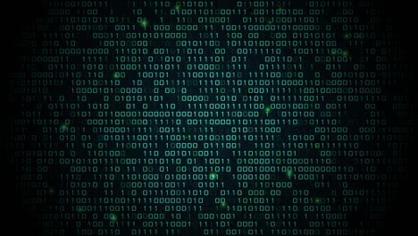 4K motion graphic binary code and random numbers and digits loop Animation.