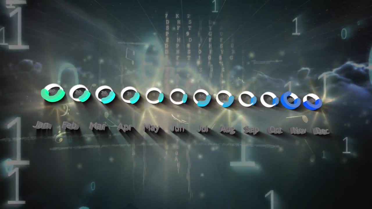 클라우드 상의 데이터 처리의 애니메이션